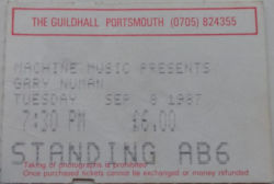 Portsmouth Ticket 1987